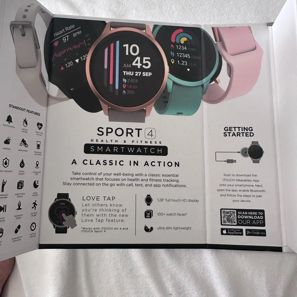 iTouch Sport 4 Smartwatch - Silver